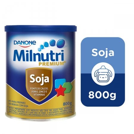 Composto Lácteo Milnutri Premium Soja, Danone Nutricia, 800g
