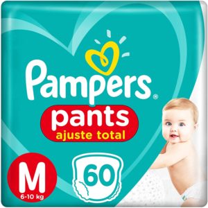 Fralda Pampers Pants Ajuste Total M 60 Unidades