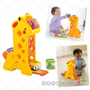 Girafa Pick a Block Fisher Price, Mattel