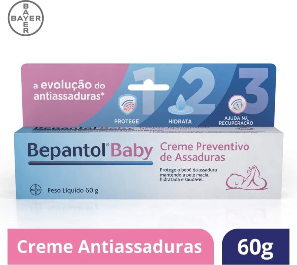 Bepantol Baby Creme Preventivo de Assaduras Para Bebês, 60G