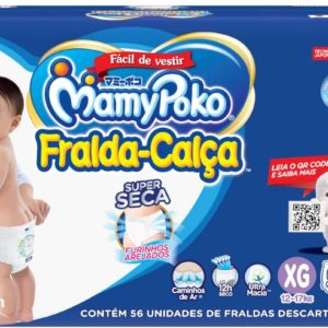 Fralda-Calça MamyPoko Tamanho XG, 56 unidades