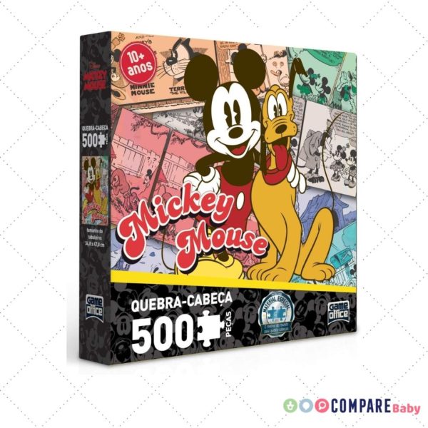 Mickey Mouse - Quebra-cabeça 500 peças