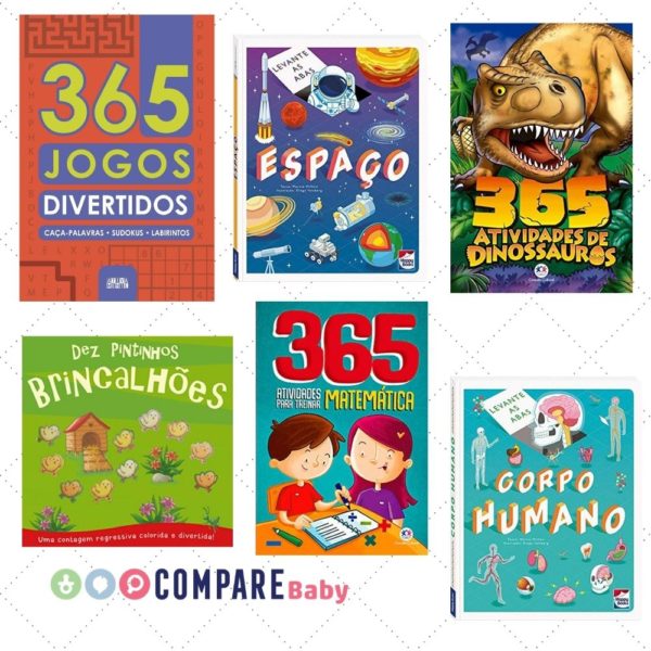 Seleção de Livros Infantis de Atividades Educacionais