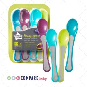 Kit 4 Colheres Concha Larga Wide Scoops, Tommee Tippee