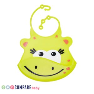 Babador de Silicone Silybib Girafa, Multikids Baby, Amarelo