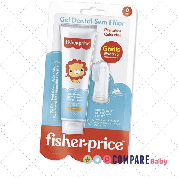 Gel Dental sem Flúor Fisher-Price Grátis Escova Massageadora