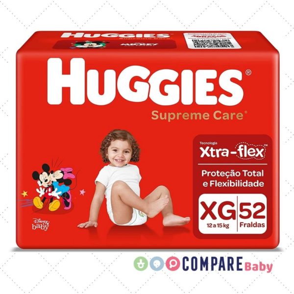Huggies Fralda Supreme Care Hiper XG 52 unidades