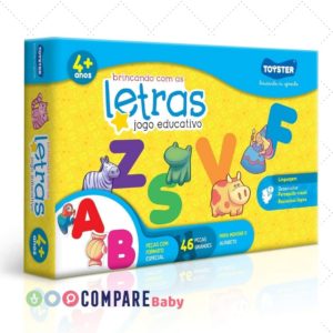 Jogo de Encaixar Brincando com as Letras Toyster Brinquedos