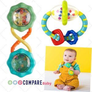 Chocalho Duplo Rattle & Shake Barbell, Bright Starts