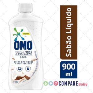 Sabão Líquido Delicadas Coco, OMO, 900ml