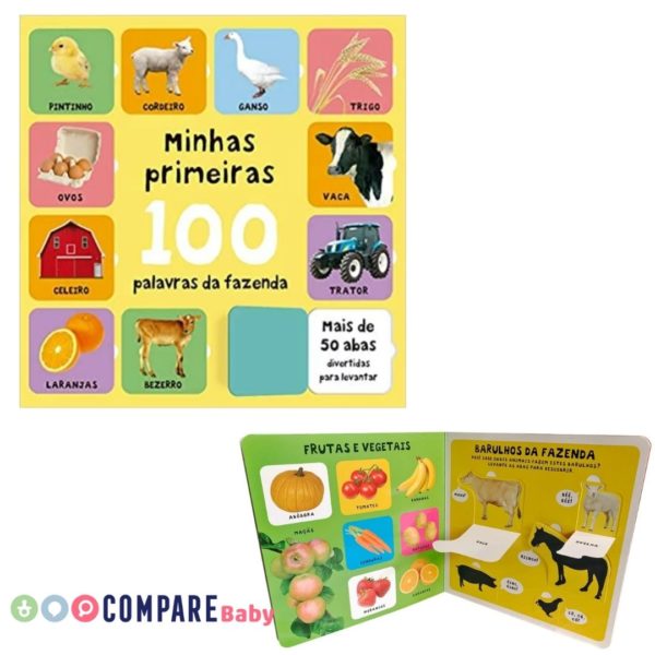 Livro Minhas Primeiras 100 Palavras da Fazenda