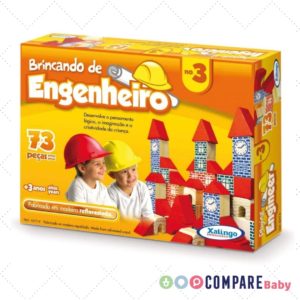 Brincando de Engenheiro 73 Peças Xalingo