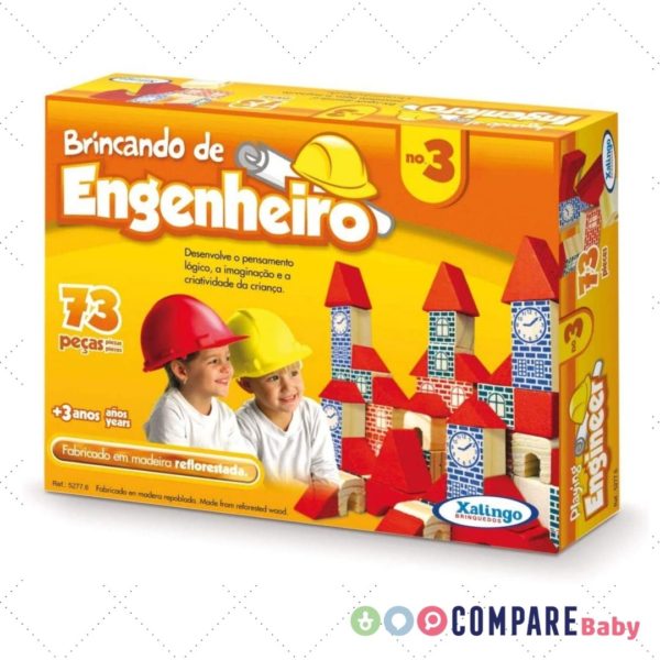 Brincando de Engenheiro 73 Peças Xalingo