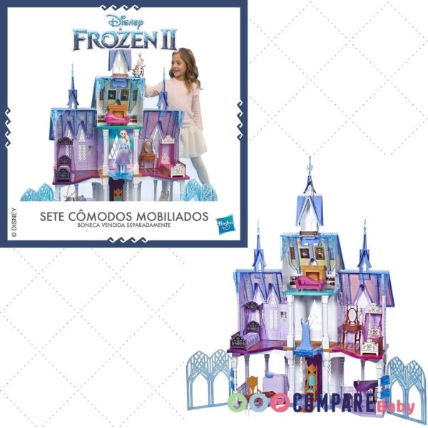 Disney Frozen 2 - Castelo de Arendelle Deluxe, 1,5 metros de Altura com Luzes