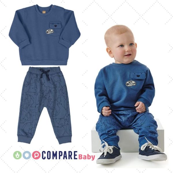 Conjunto Blusão e Calça Moletom Little Bear, Up Baby