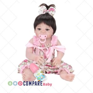 Bebê Reborn Laura Baby Pink Flower, NPK Doll