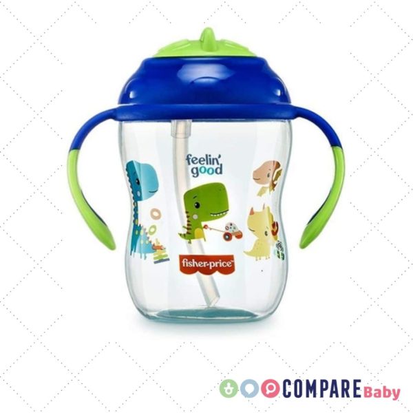 Copo De Treinamento Com Canudo First Moments - Azul Blueberry Smoothie Fisher-Price