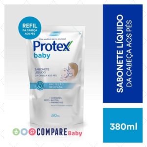 Sabonete Líquido Protex Baby Delicate Care, 380ml, Refil