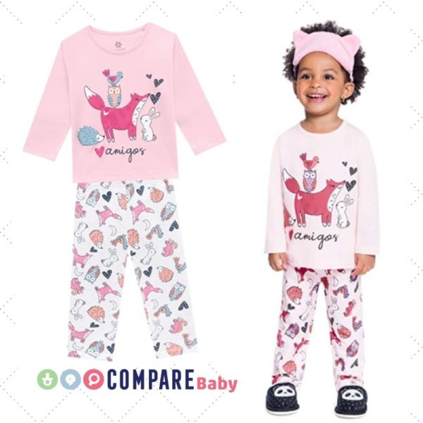 Conjunto Pijama Amigos Rosa