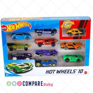 Hot Wheels Pacote 10 Carros Sortidos, Mattel