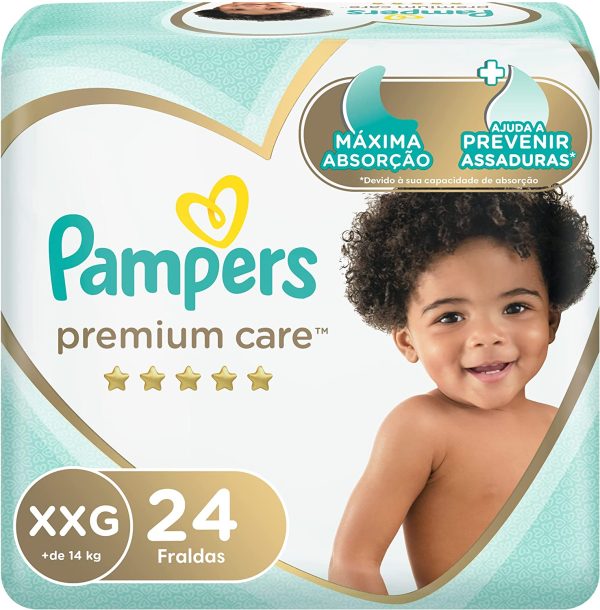 Fralda Pampers Premium Care XXG 24 unidades