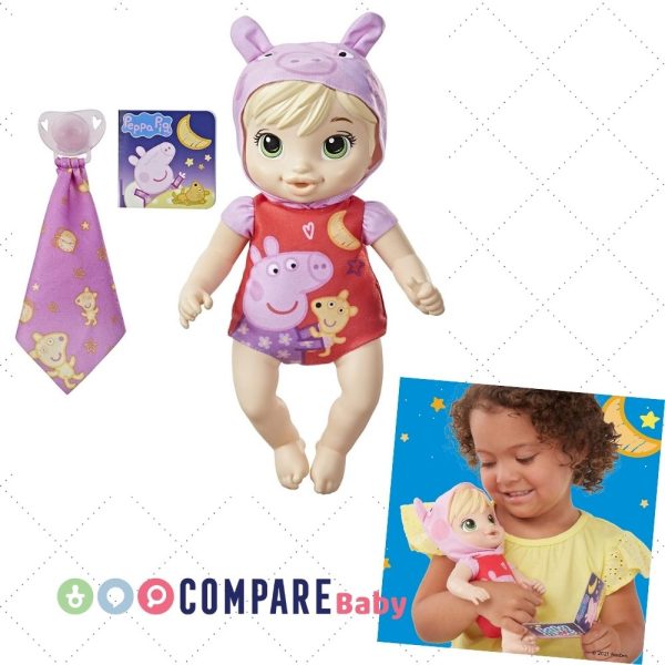 Baby Alive Boa Noite Loira, Vestida de Peppa Pig, Hasbro