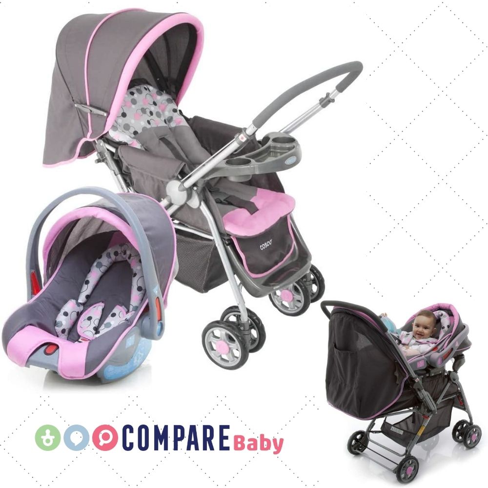 Travel System Reverse Rosa, Cosco – Clube de Descontos Compare Baby