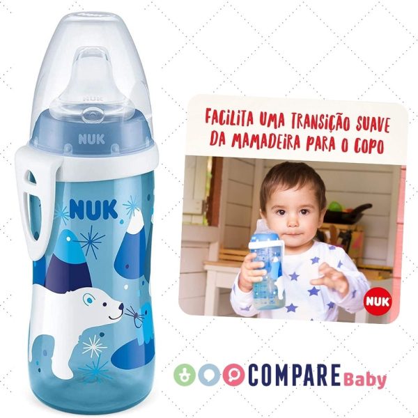 Copo Antivazamento Active Cup, NUK, azul, 300 ml